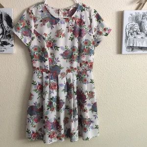 Vintage rose print dress